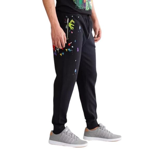New Men’s Cult Of Individuality Splatter Jogger Size S - Picture 1 of 12